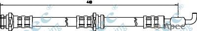 APEC BRAKING hos3133 -  Тормозной шланг